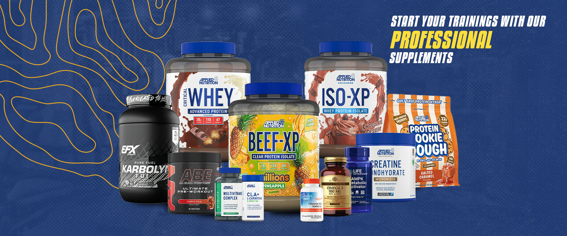 SupplMentor UAE supplement store hero banner shop all categories