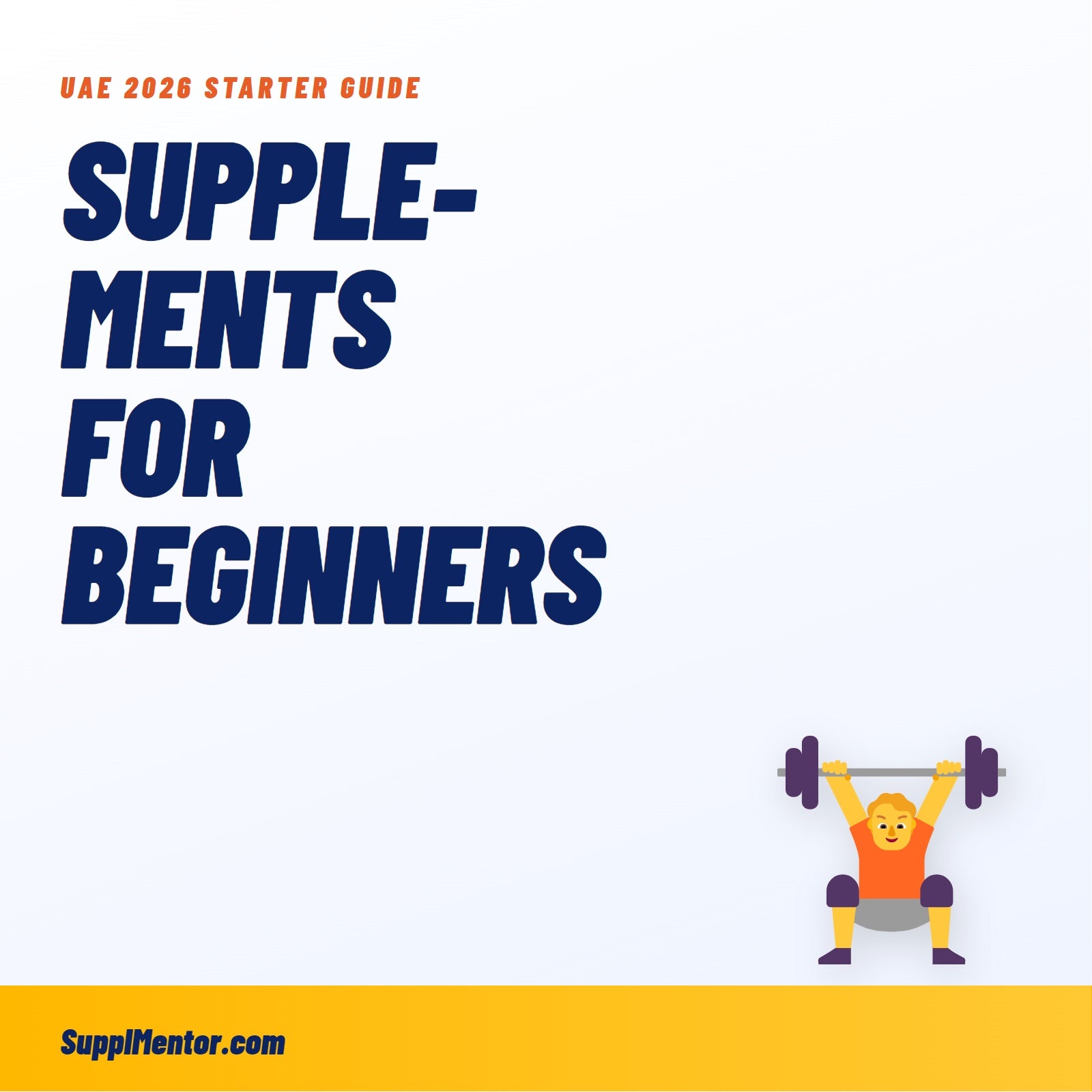 Supplements for Beginners in UAE 2026: What to Actually Buy