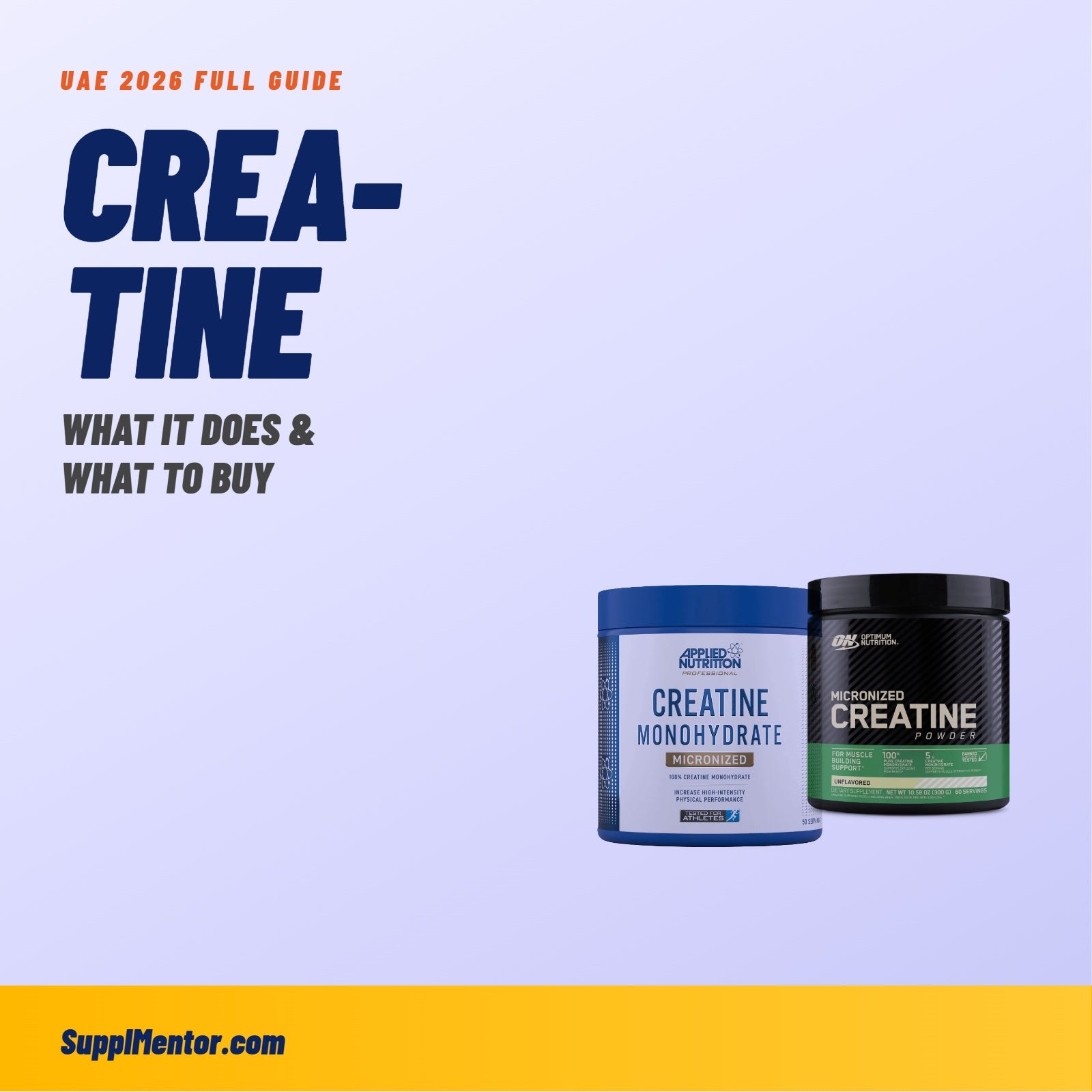 Creatine in UAE 2026: What It Does, Who Needs It, What to Buy
