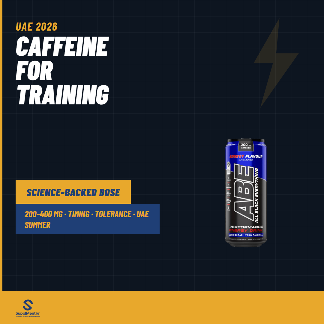 Caffeine for Workouts UAE 2026: Dose, Timing, Tolerance