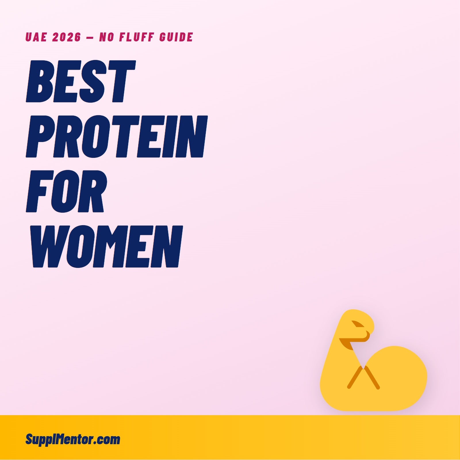 Best Protein Powder for Women in UAE 2026 — No Fluff Guide