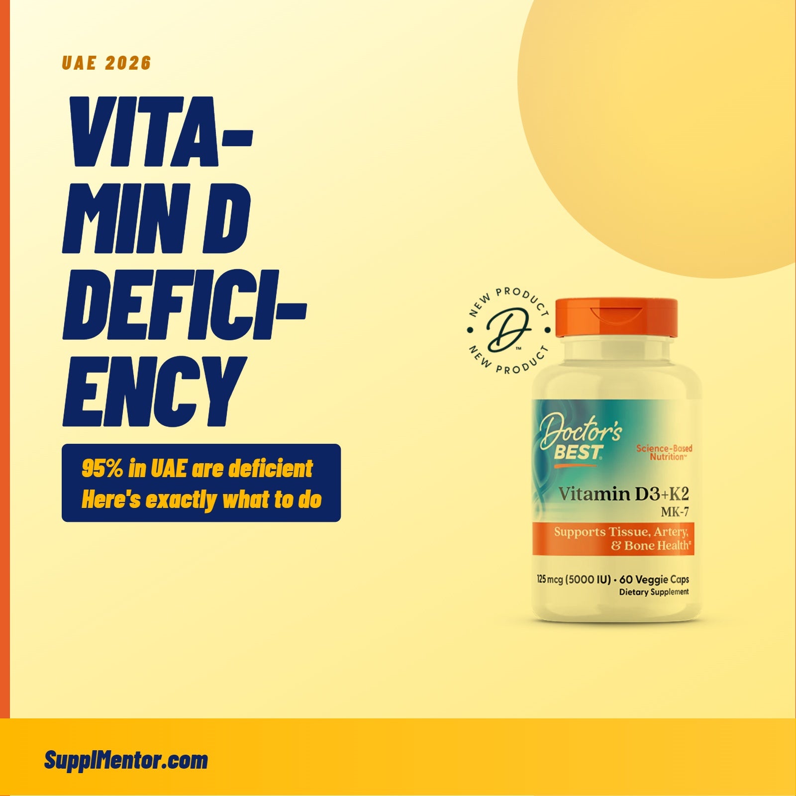 Vitamin D Deficiency UAE 2026: Why Almost Everyone Is Deficient (And Exactly What to Do)