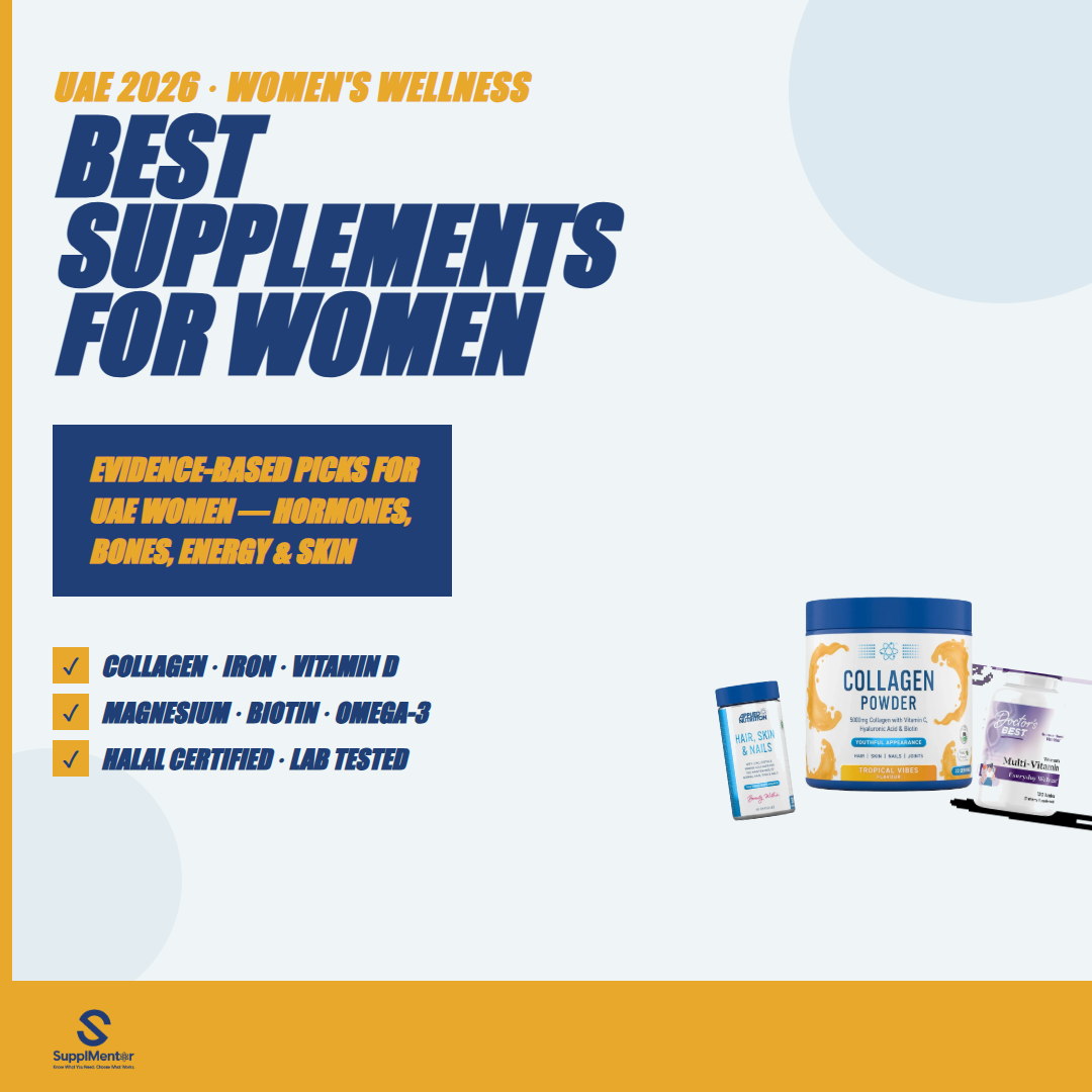Best Supplements for Women UAE 2026: Weight Loss, Hormones, Hair — What Actually Works
