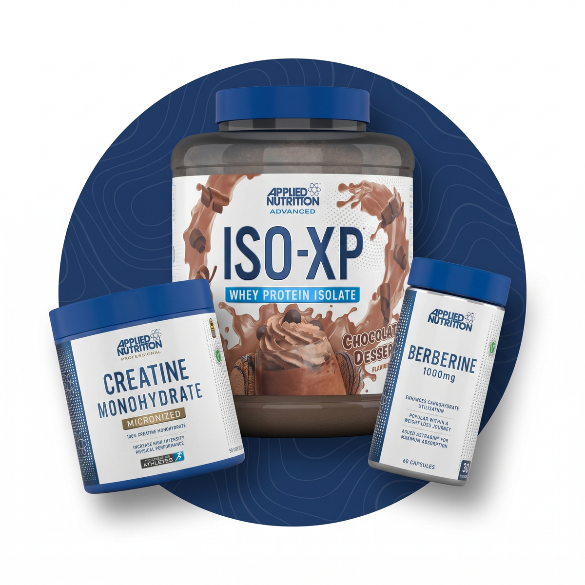 Stack and Combo supplement bundles - ISO-XP whey, creatine, berberine