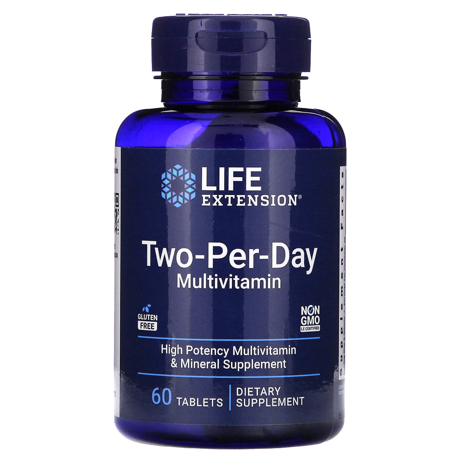 Life Extension Two-Per-Day Multivitamin V2 60 tablets bottle main product front view