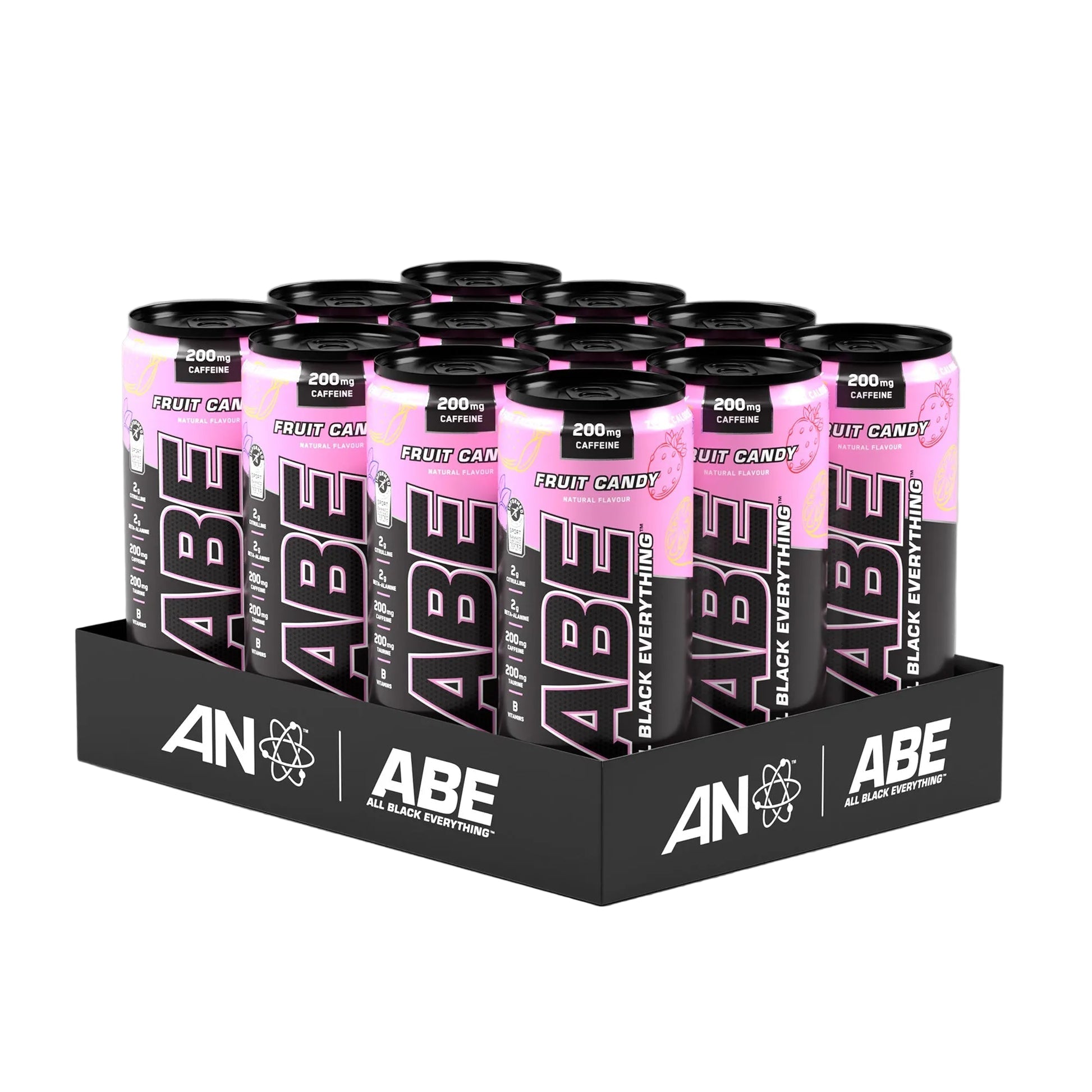 ABE Performance Energy Drink 12x330ml Fruit Candy multipack pre-workout cans bundle
