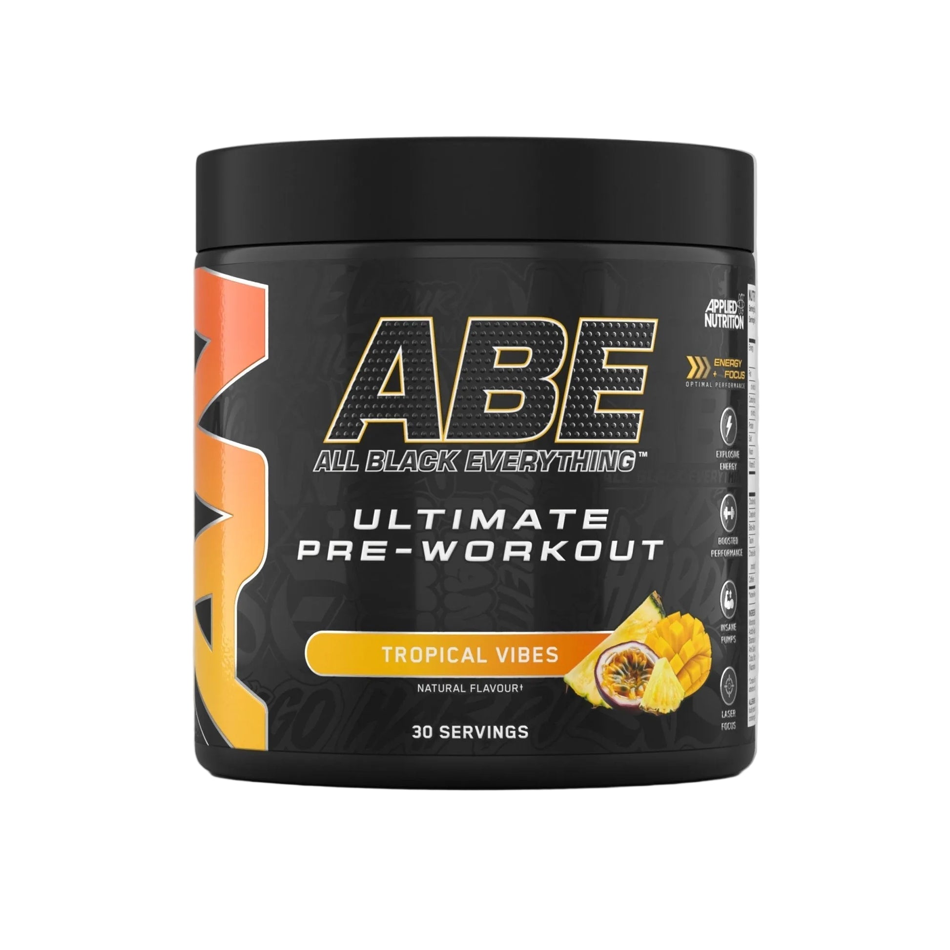 Applied Nutrition ABE Ultimate Pre-Workout 375g Tropical Vibes flavour workout energy powder