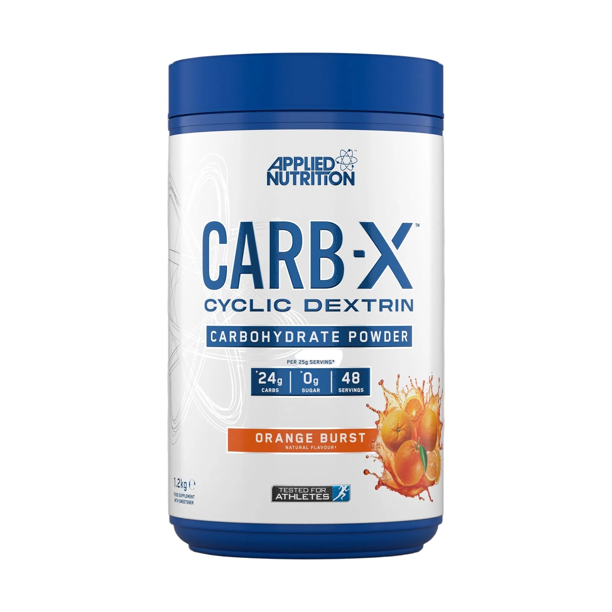 Applied Nutrition Carb X 1.2kg orange burst flavor carbohydrate energy supplement pouch