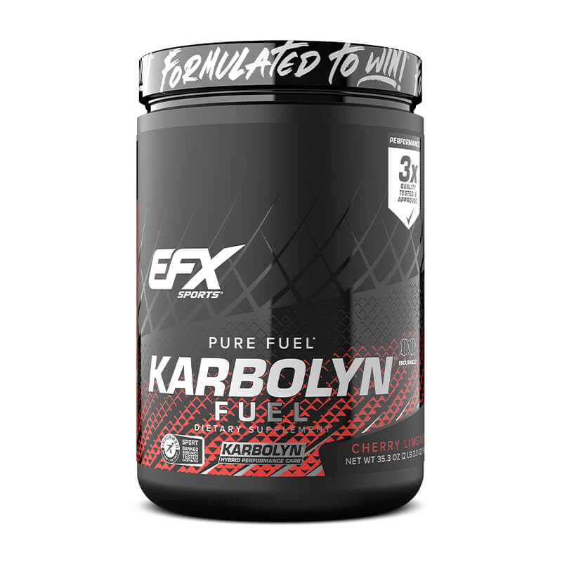 EFX Sports Karbolyn Fuel 1kg Cherry Limeade flavor fast-acting carbohydrate energy supplement