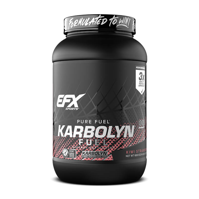 EFX Sports Karbolyn Fuel 2kg Kiwi Strawberry flavor carbohydrate energy supplement container