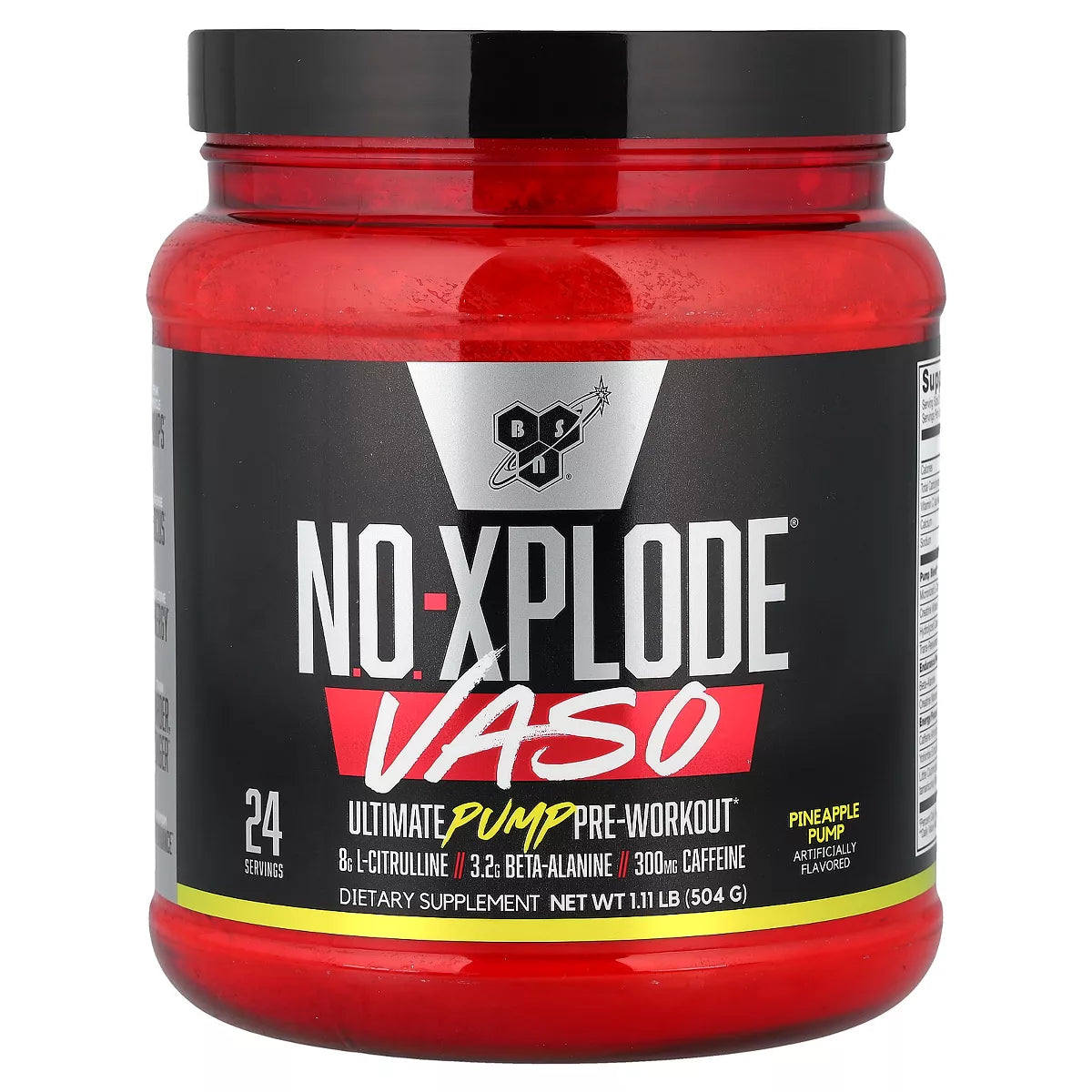 BSN NO-Xplode Vaso Pump pre-workout lifestyle fitness image highlighting pump formula benefits