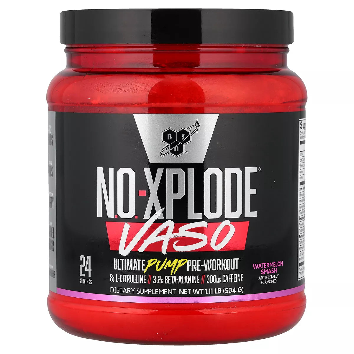 BSN NO-Xplode Vaso Pump ingredient highlight close-up view of pump blend formula details