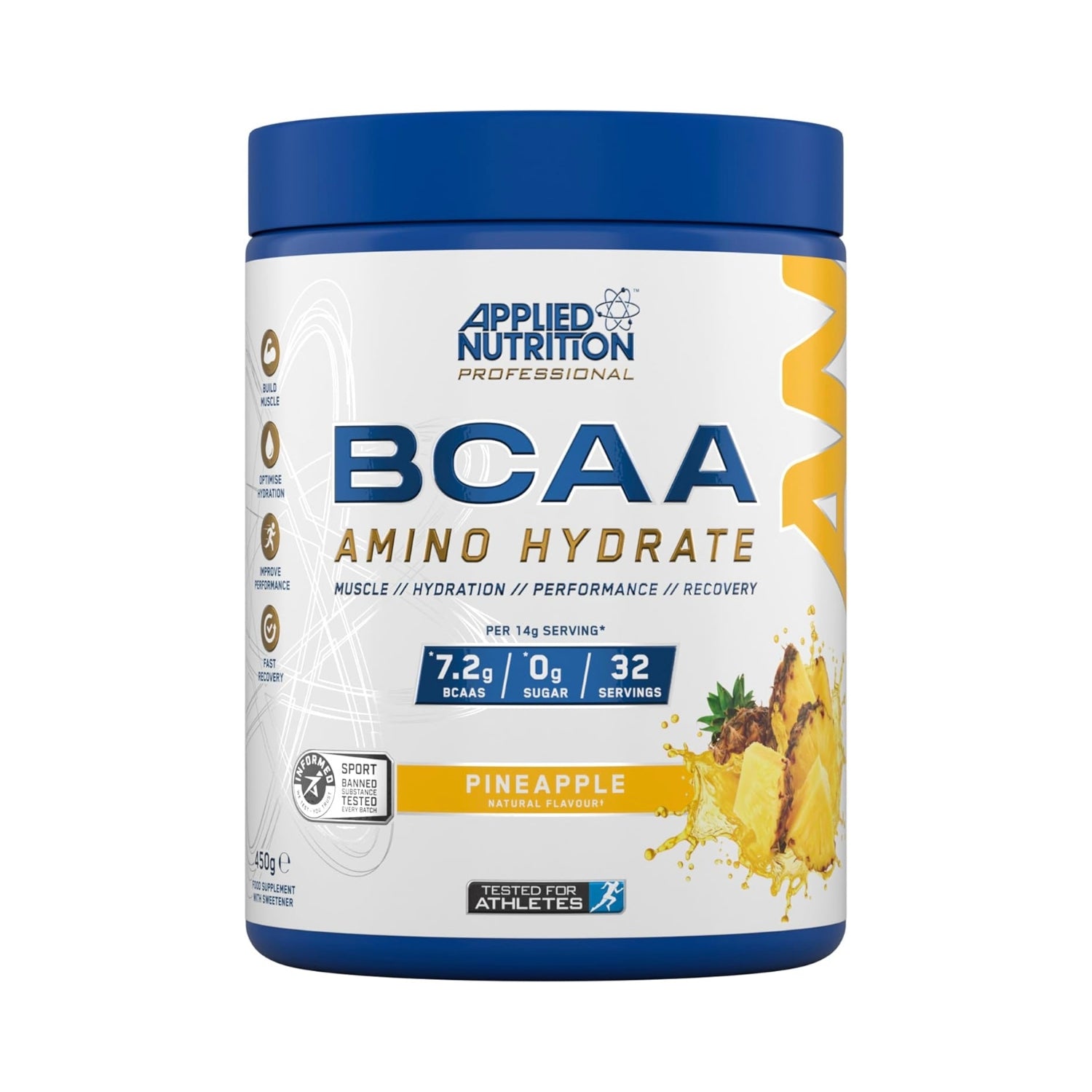 Applied Nutrition BCAA Amino Hydrate supplement powder front packaging product view