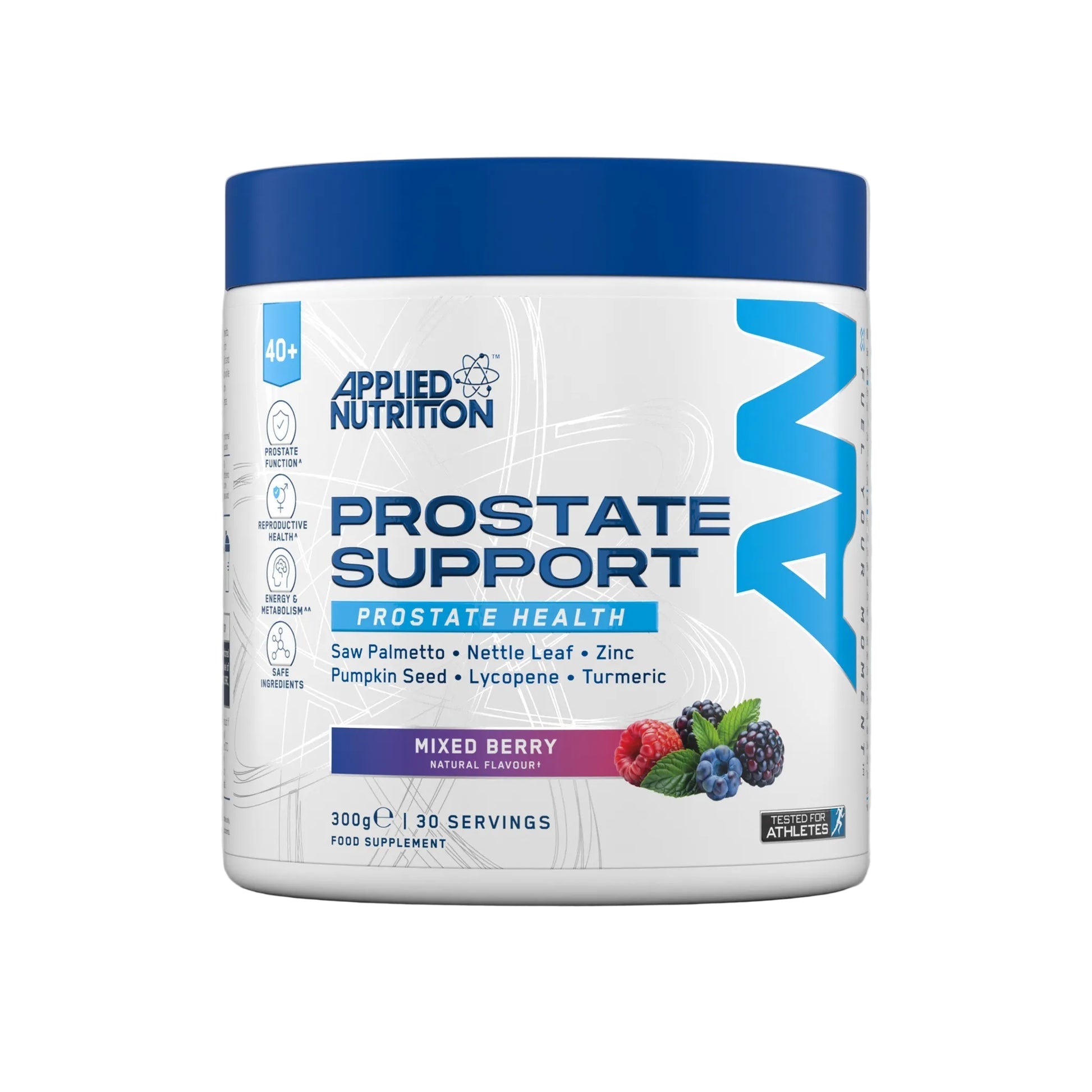 Applied Nutrition Prostate Support 300g Mixed Berry alternate angle supplement view