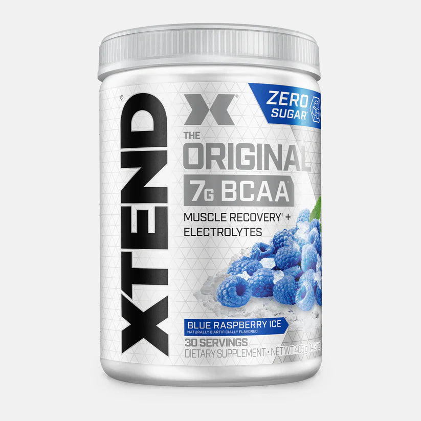 Scivation Xtend BCAA 441g blue raspberry ice flavor pre or intra workout supplement tub