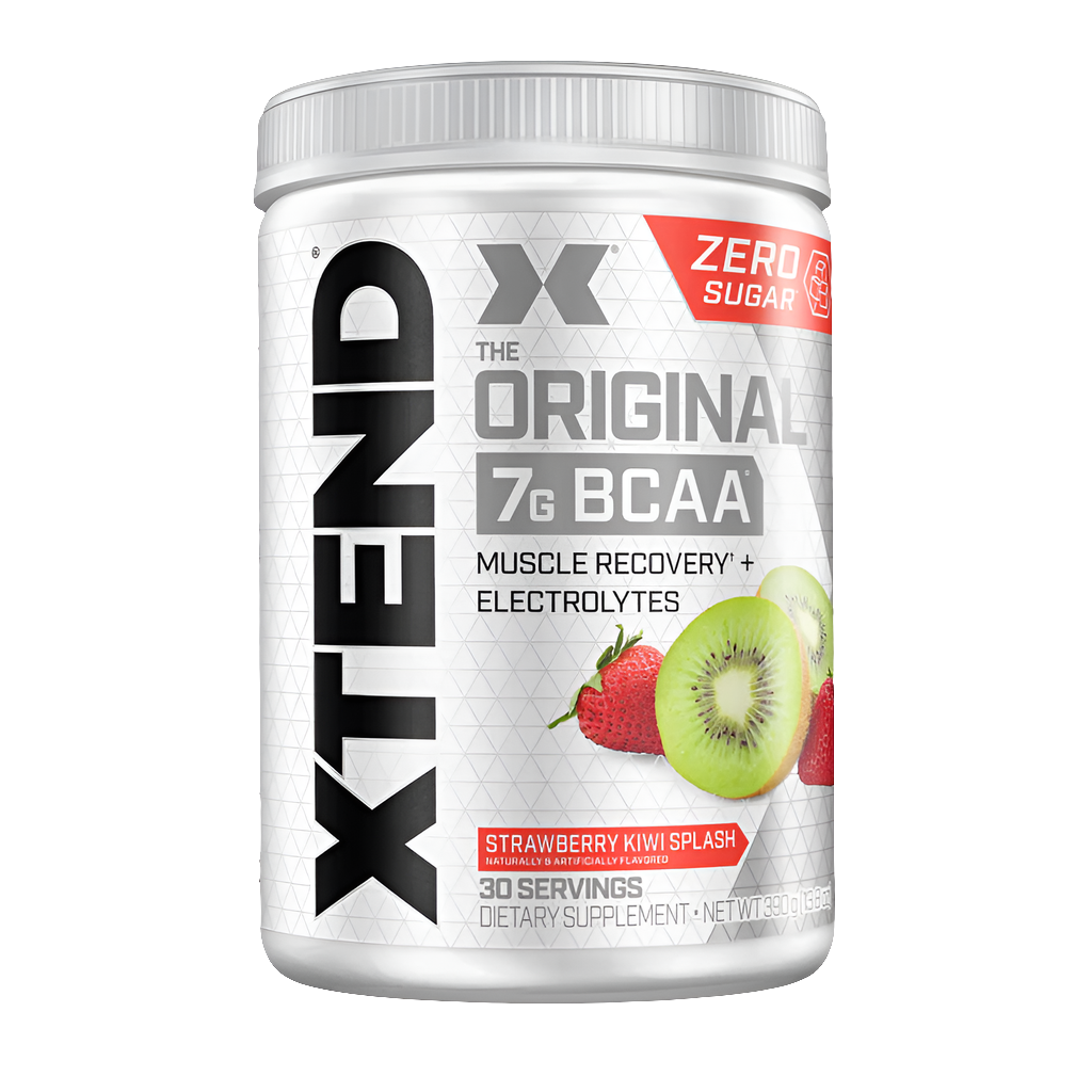 Scivation Xtend BCAA powder 7g BCAAs 441g tub front view muscle recovery supplement