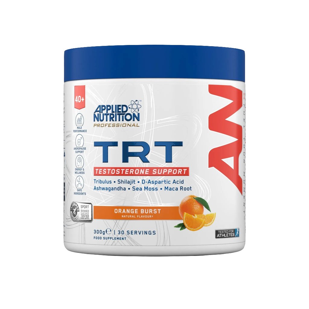 Applied Nutrition TRT Supplement front packaging for testosterone replacement support formula