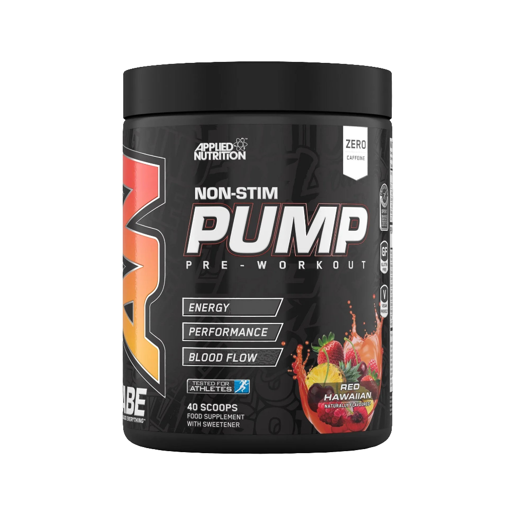 Applied Nutrition ABE Pump Zero Stimulant pre-workout 500g supplement front packaging