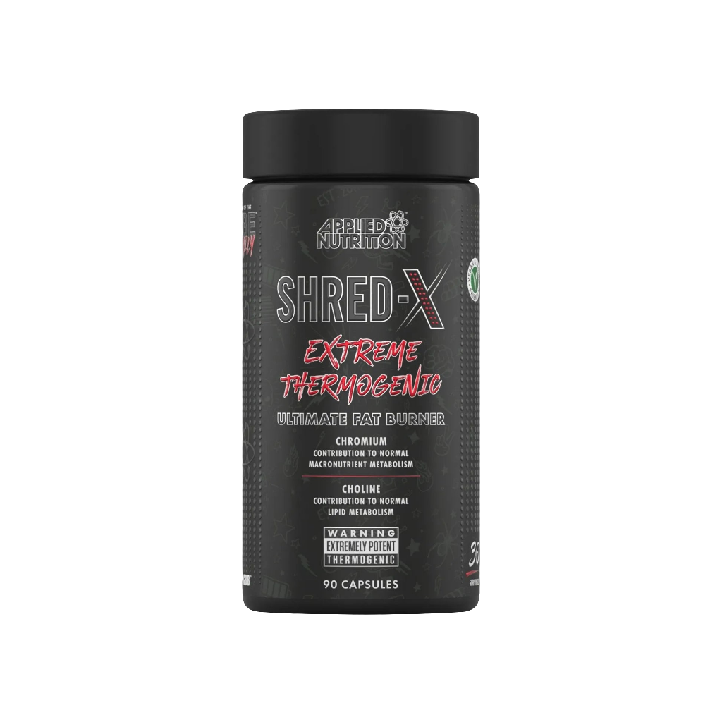 Applied Nutrition Shred X Ultimate Fat Burner capsules front packaging thermogenic formula
