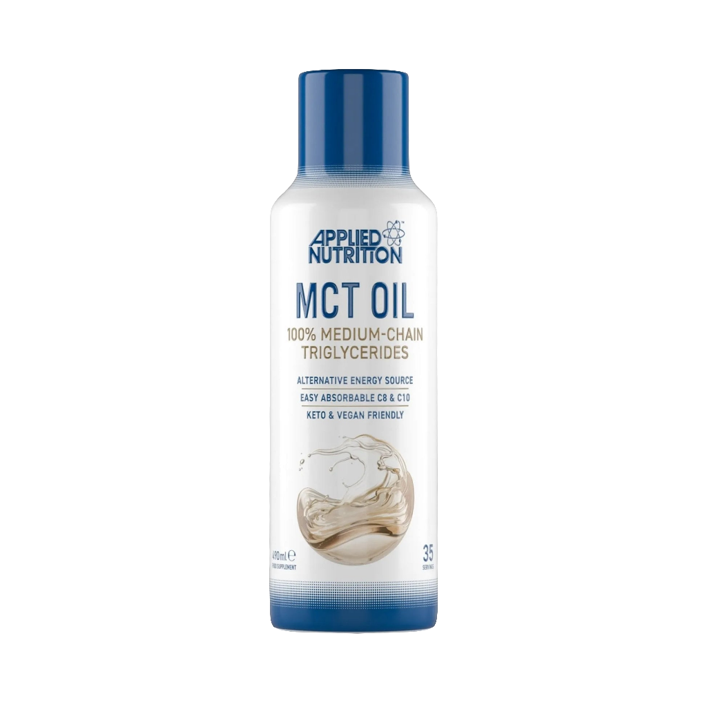 Applied Nutrition MCT Oil 490ml from coconut oil 35 servings supplement front view