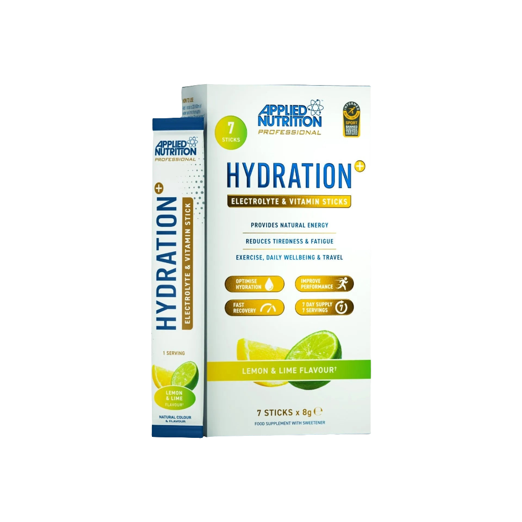 Applied Nutrition Hydration Plus Electrolyte and Vitamin Powder Stick Pack front packaging view