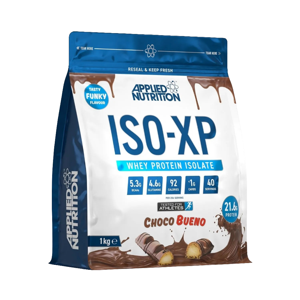 Applied Nutrition ISO-XP Whey Protein Isolate alternate packaging view, premium lean protein supplement