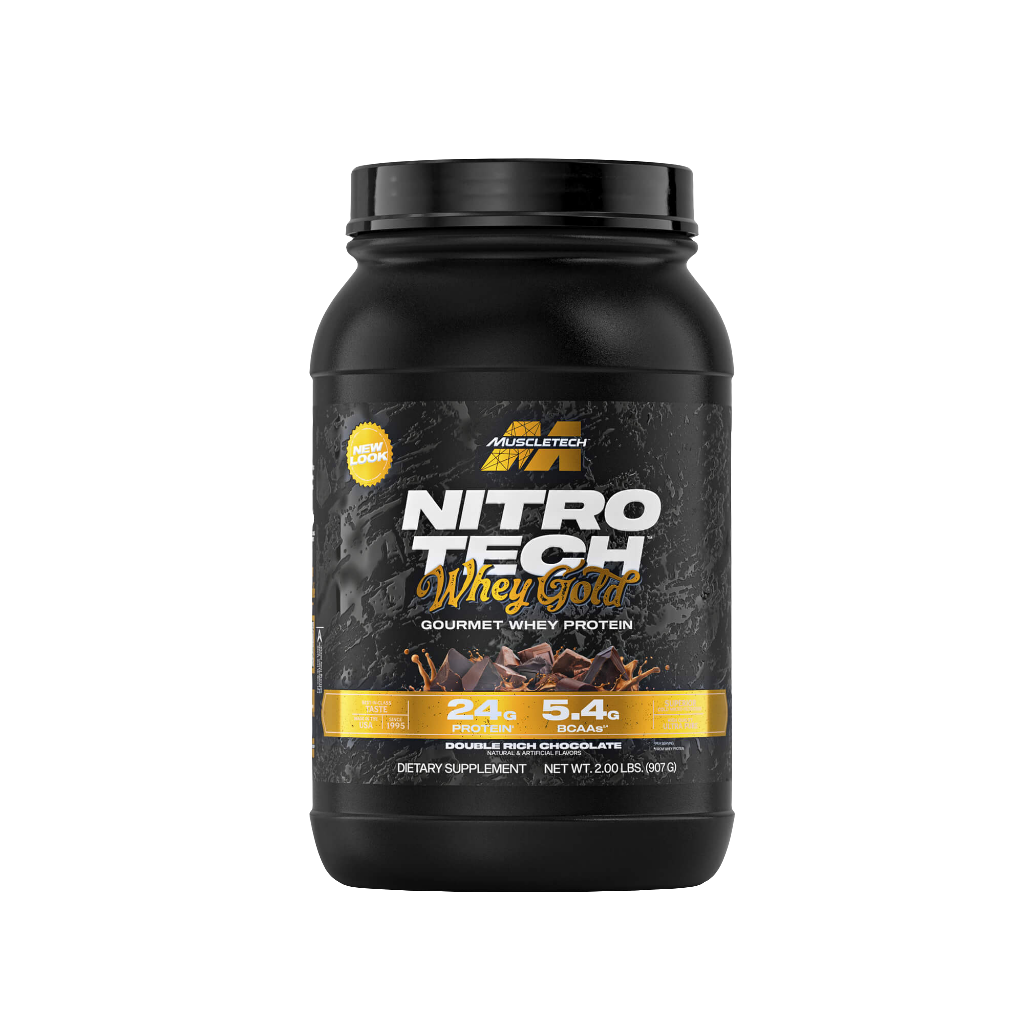 MuscleTech Nitro Tech 100% Whey Gold 2lb protein powder main product front view
