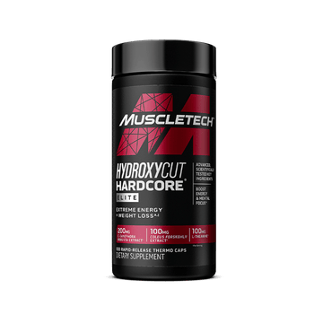 MuscleTech Hydroxycut Hardcore Elite 110 capsules thermogenic fat burner front label