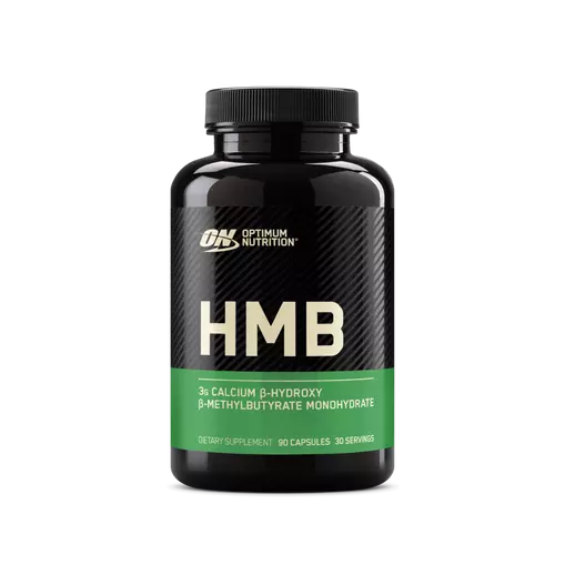Optimum Nutrition HMB 90 capsules 30 servings muscle support supplement front bottle view