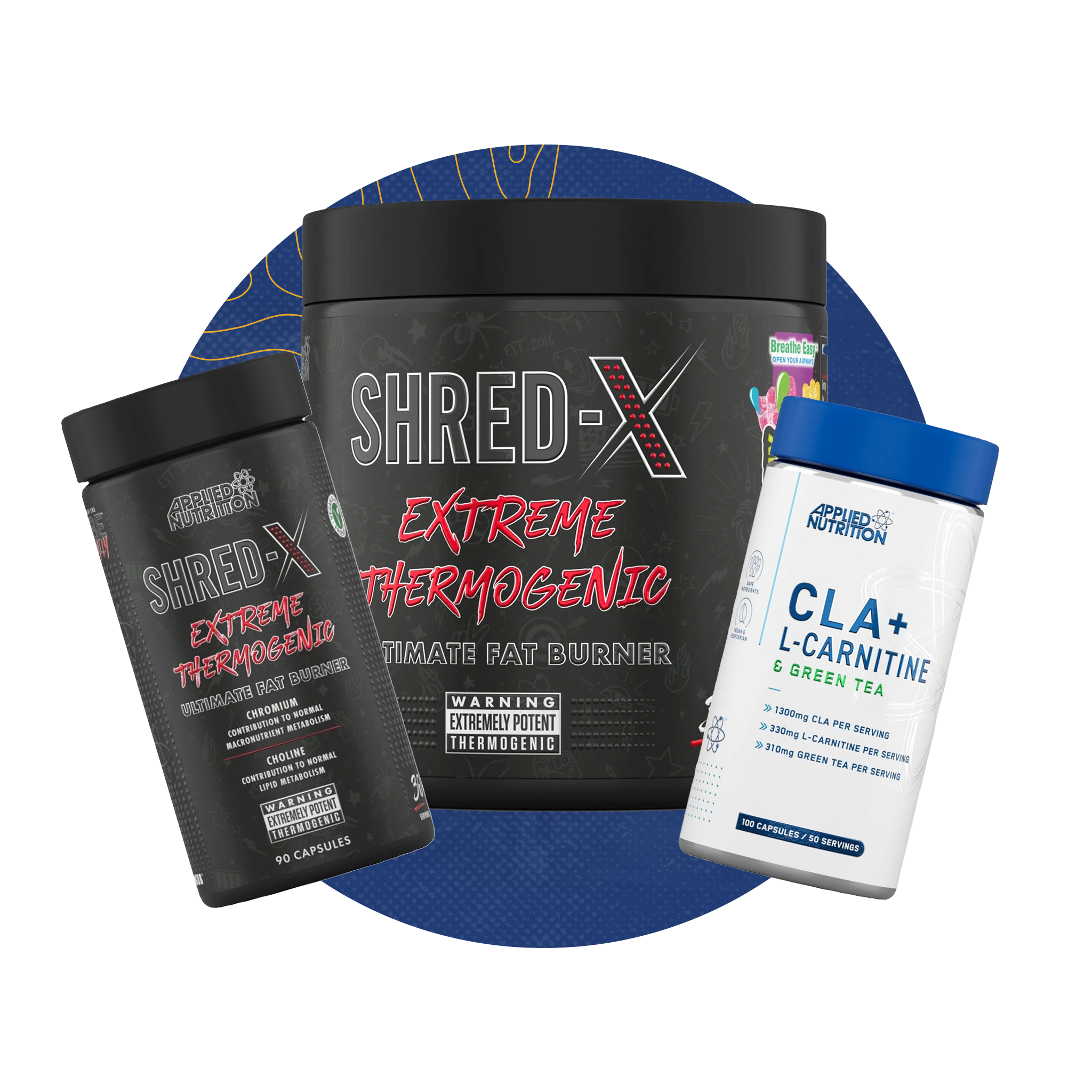 Weight Management supplement collection banner featuring fat loss and metabolism products